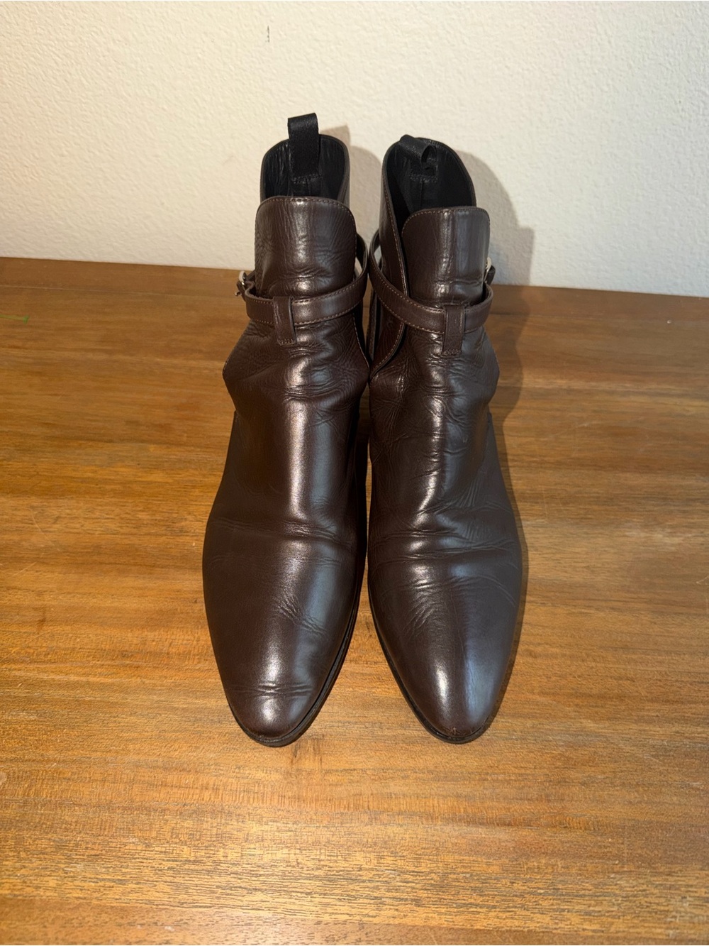 Prada Men's Dark Brown Leather Chukka Boots